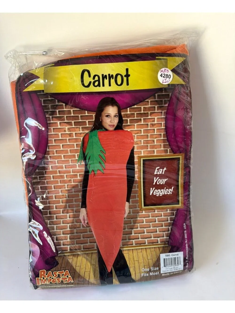 Carrot Cosplay Costume Adult One Size